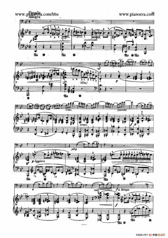 Sonata for Cello and Piano in g Minor Op.65（g小调大提琴奏鸣曲·大提琴+钢琴）