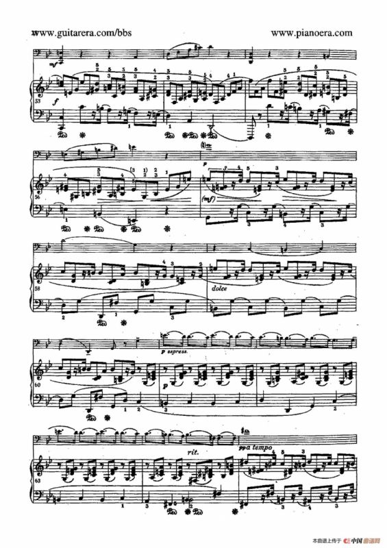 Sonata for Cello and Piano in g Minor Op.65（g小调大提琴奏鸣曲·大提琴+钢琴）