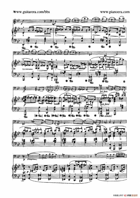 Sonata for Cello and Piano in g Minor Op.65（g小调大提琴奏鸣曲·大提琴+钢琴）