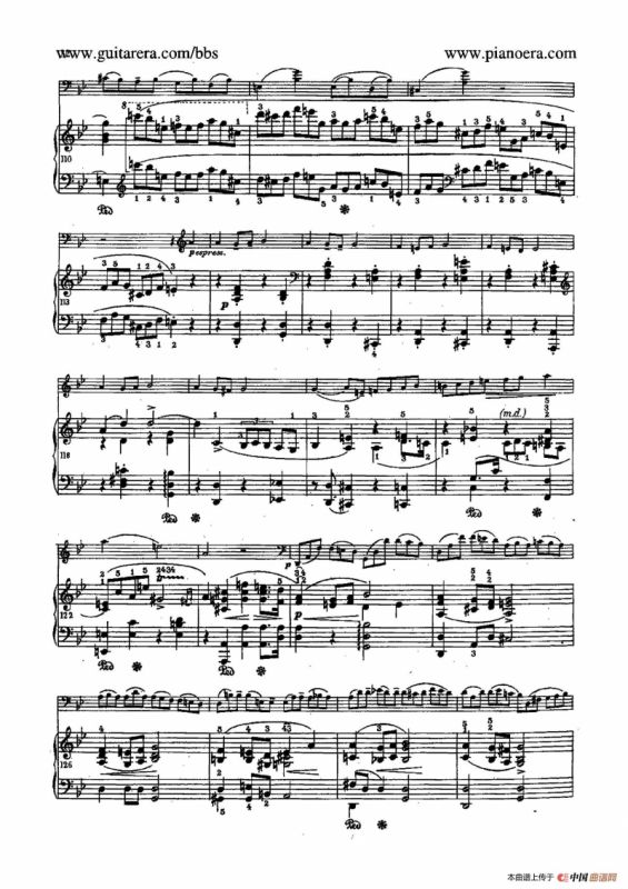 Sonata for Cello and Piano in g Minor Op.65（g小调大提琴奏鸣曲·大提琴+钢琴）
