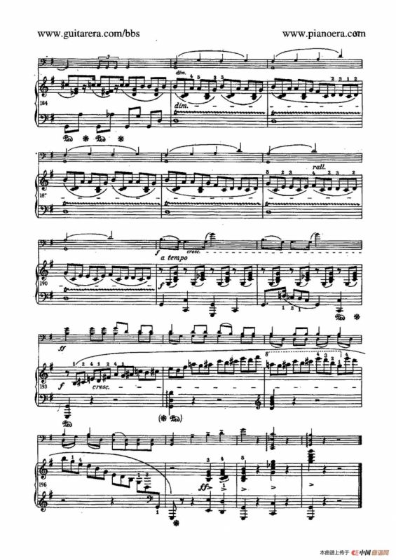 Sonata for Cello and Piano in g Minor Op.65（g小调大提琴奏鸣曲·大提琴+钢琴）