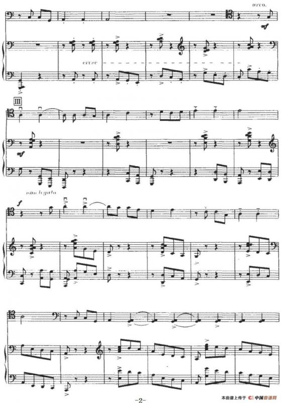 大提琴变奏曲（大提琴+钢琴伴奏）