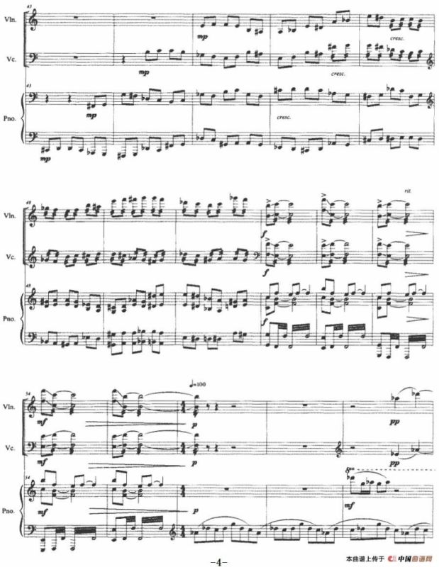 跳弦（小提琴+大提琴+钢琴伴奏）