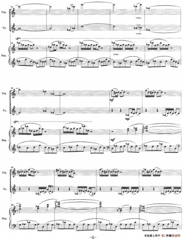 跳弦（小提琴+大提琴+钢琴伴奏）