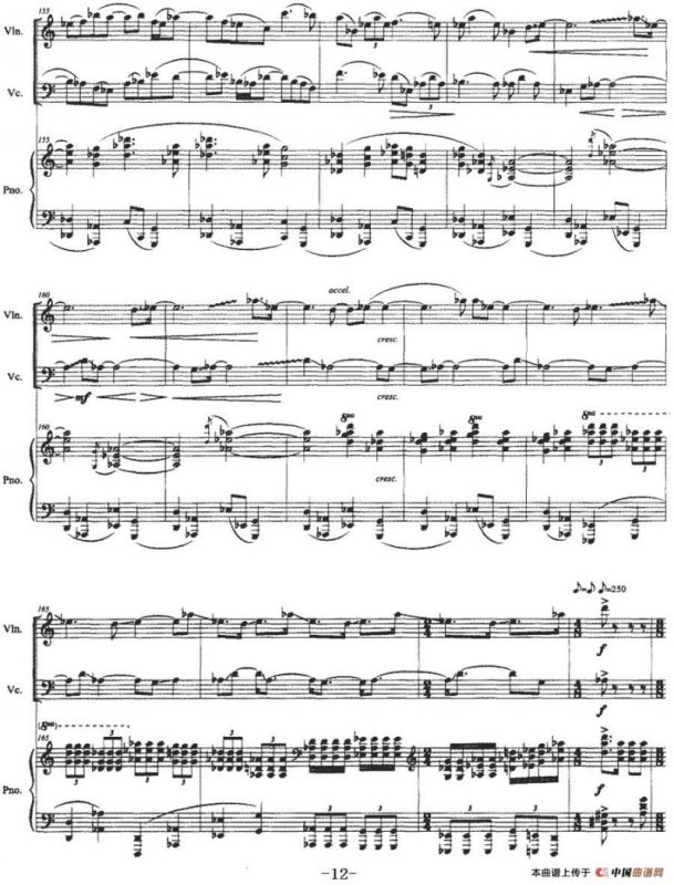 跳弦（小提琴+大提琴+钢琴伴奏）