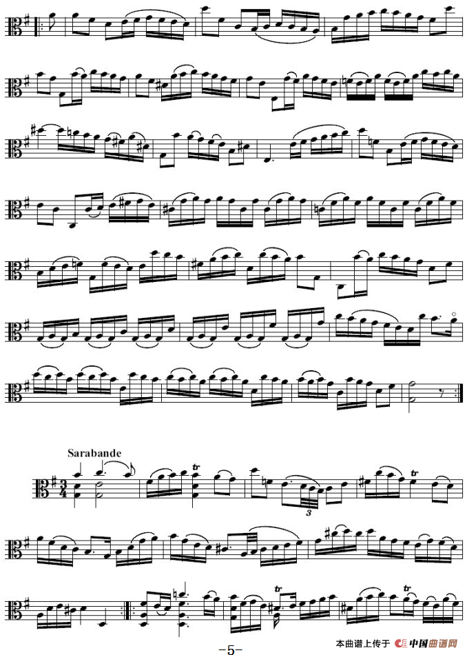 Bach《6 Suites》（巴赫《组曲》、中提琴）