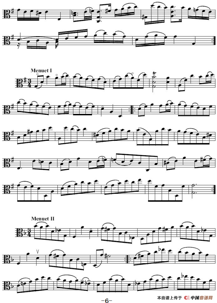 Bach《6 Suites》（巴赫《组曲》、中提琴）