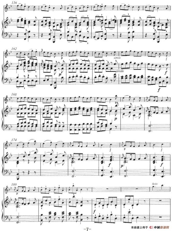 降B大调回旋曲（小提琴+钢琴伴奏）