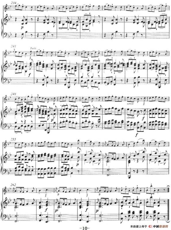 降B大调回旋曲（小提琴+钢琴伴奏）