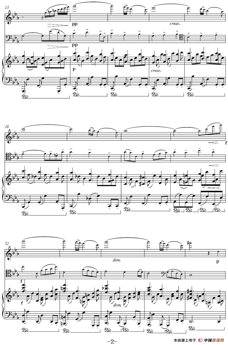 Oblivion 遗忘（小提琴+大提琴+钢琴伴奏）