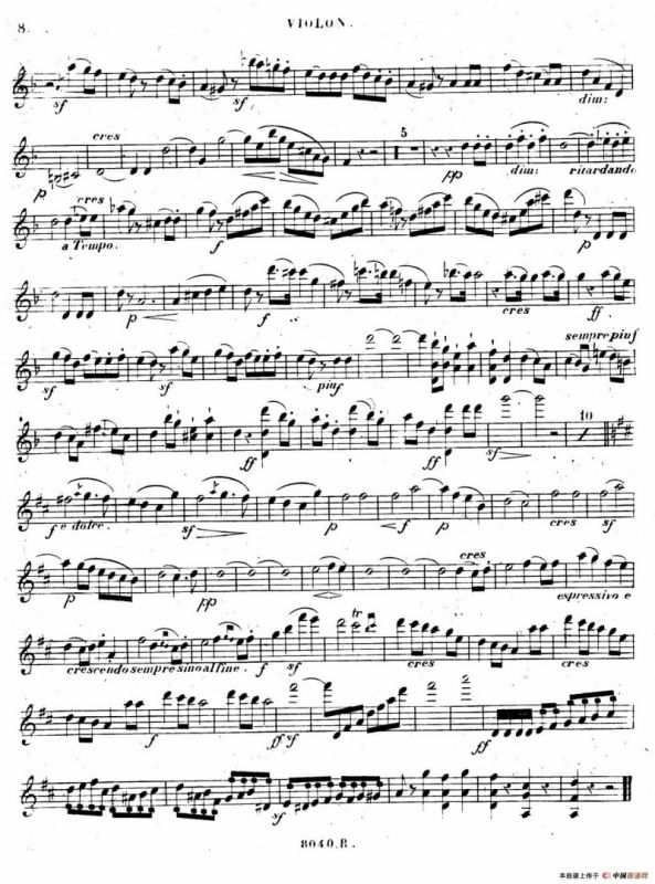 Piano Trio No.1 in d Minor Op.49（d小调第一钢琴三重奏·小提琴独奏版）