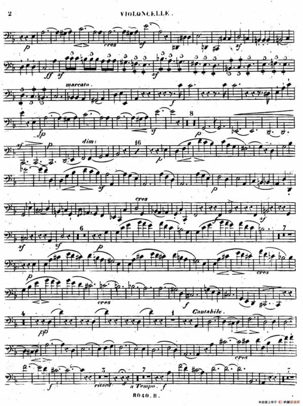 Piano Trio No.1 in d Minor Op.49（d小调第一钢琴三重奏·小提琴独奏版）