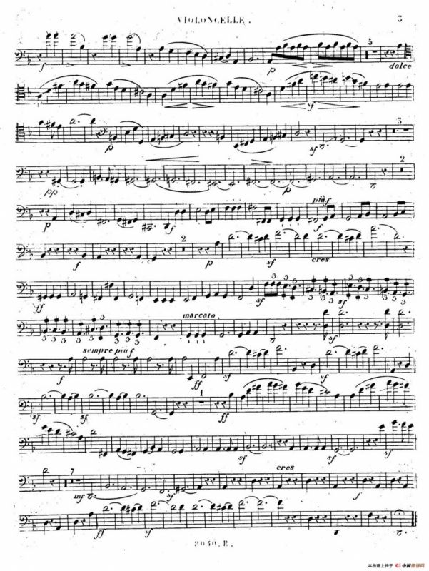 Piano Trio No.1 in d Minor Op.49（d小调第一钢琴三重奏·小提琴独奏版）