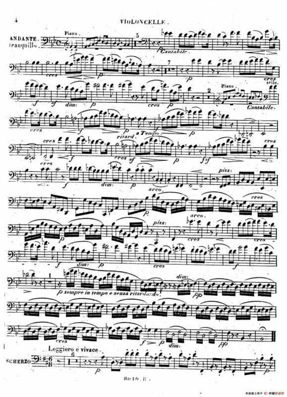 Piano Trio No.1 in d Minor Op.49（d小调第一钢琴三重奏·小提琴独奏版）