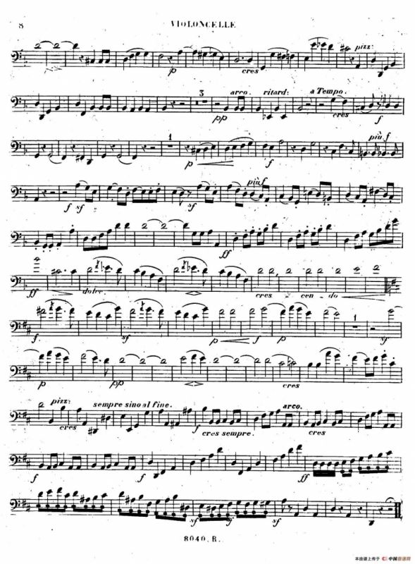 Piano Trio No.1 in d Minor Op.49（d小调第一钢琴三重奏·小提琴独奏版）