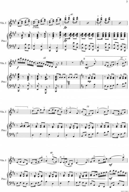 春晓（小提琴齐奏+钢琴伴奏）