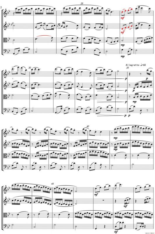 安昌河之夜（弦乐四重奏）