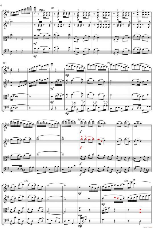 安昌河之夜（弦乐四重奏）