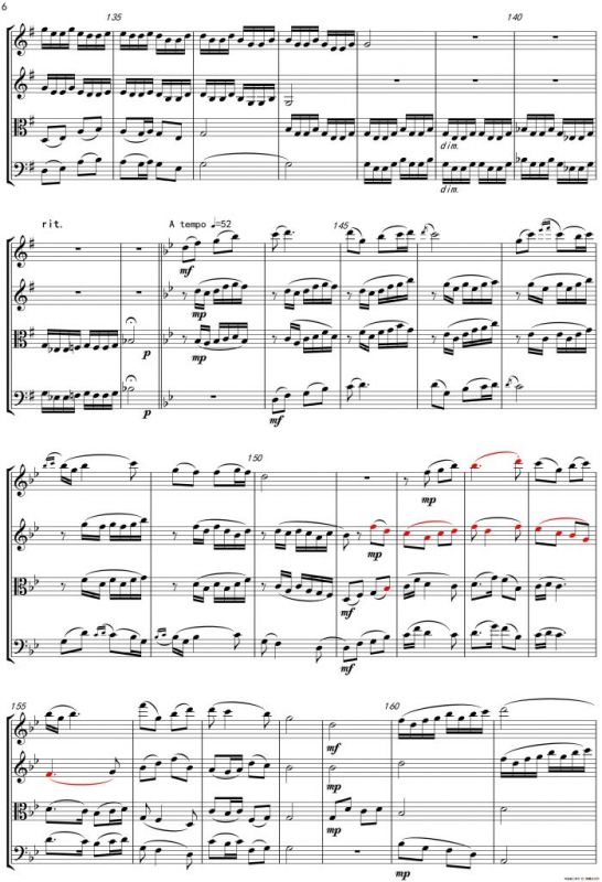 安昌河之夜（弦乐四重奏）