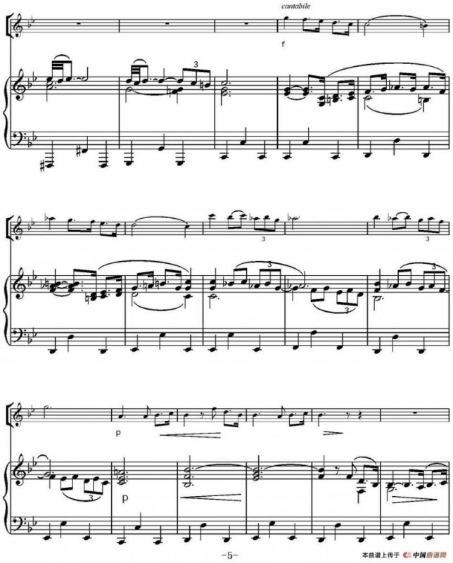 Adagio（G小调柔板、小提琴+钢琴伴奏）