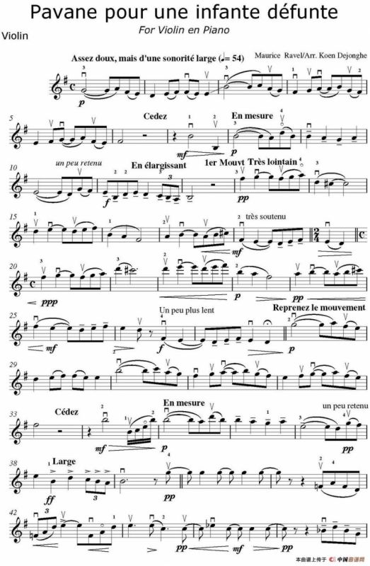 Pavane pour une infante defunte