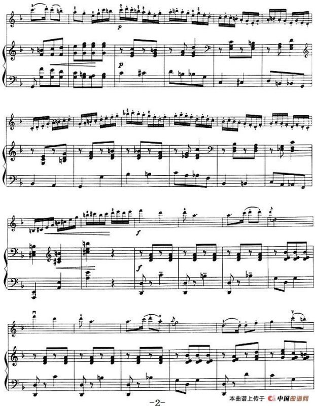 第一回旋曲（Rondo No.1、小提琴+钢琴伴奏）