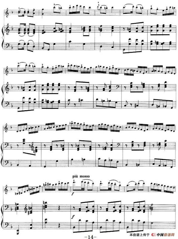 第一回旋曲（Rondo No.1、小提琴+钢琴伴奏）