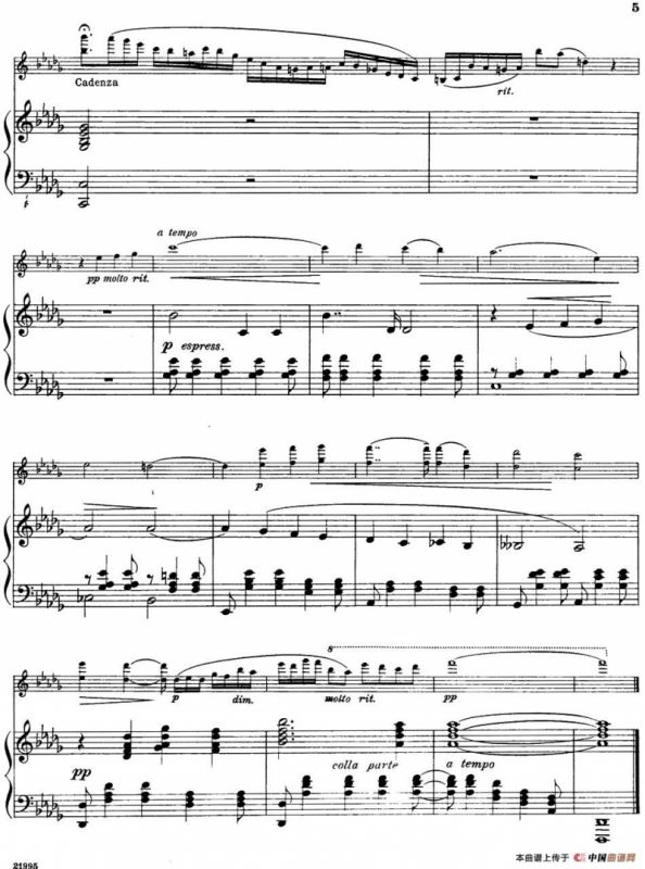 Nur wer die Sehnsucht kennt（小提琴+钢琴伴奏）