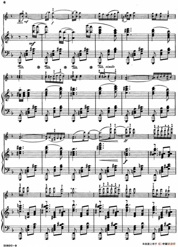 Serenade（Rachmaninoff作曲版、小提琴+钢琴伴奏）