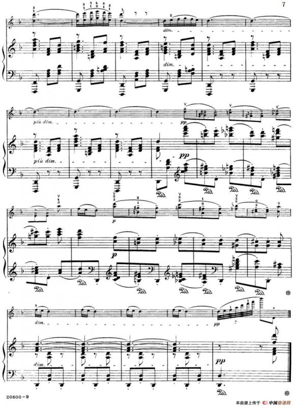 Serenade（Rachmaninoff作曲版、小提琴+钢琴伴奏）