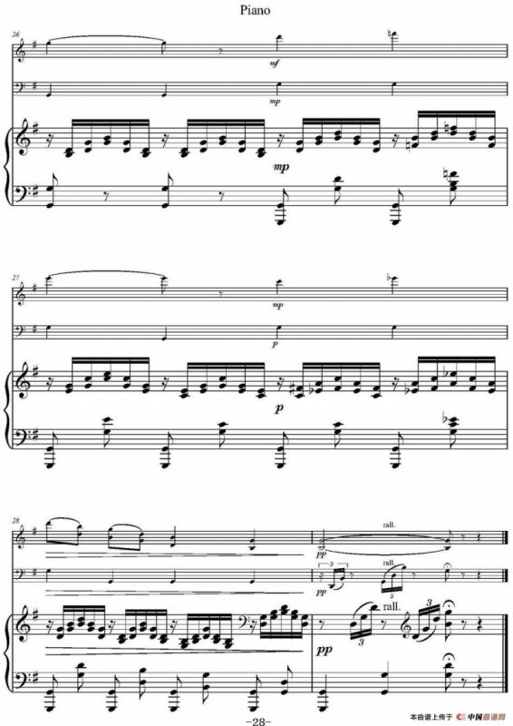 Ave Maria（小提琴+大提琴+钢琴伴奏、E.Schubert作曲版）