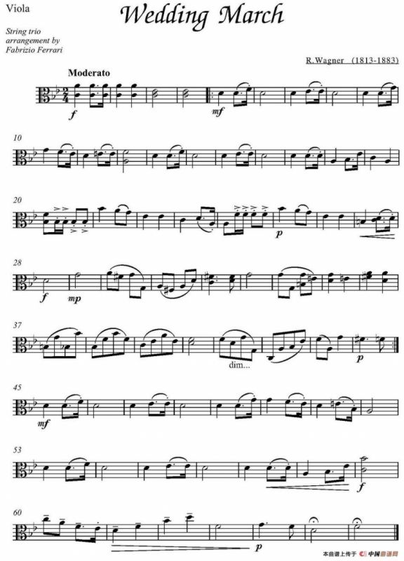 Wedding March（中提琴分谱）