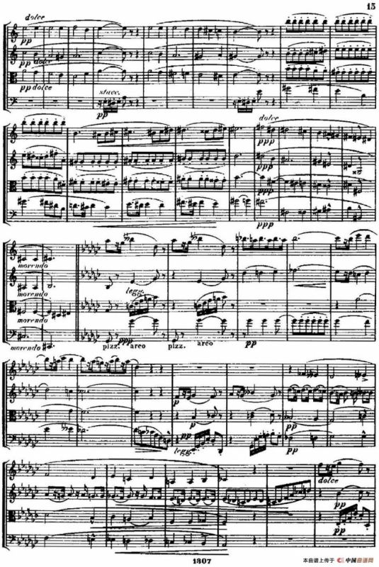 STREICHQUARTETT（E小调弦乐四重奏、II）