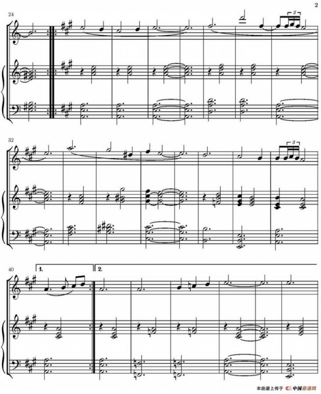 Recuerdos de la Alhambra（阿尔罕布拉的回忆、小提琴+钢琴伴奏）