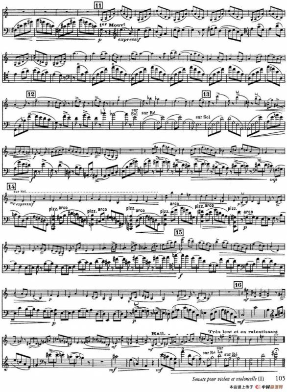 Sonate（小提琴+大提琴）