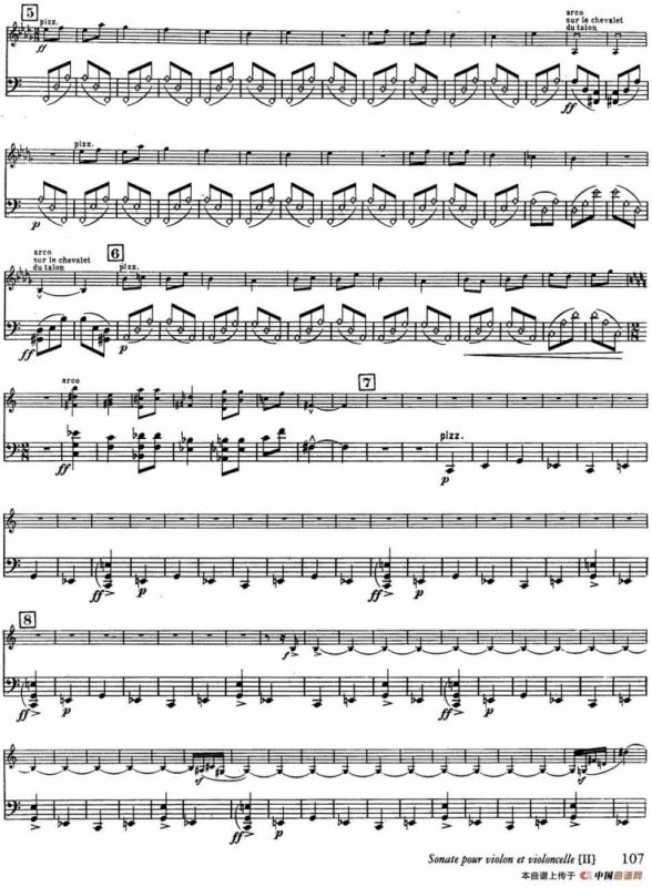 Sonate（小提琴+大提琴）