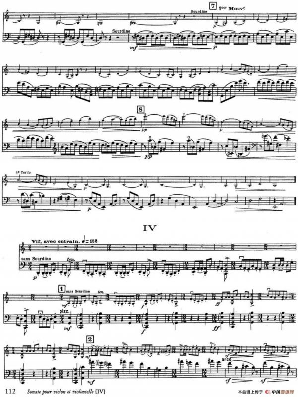 Sonate（小提琴+大提琴）