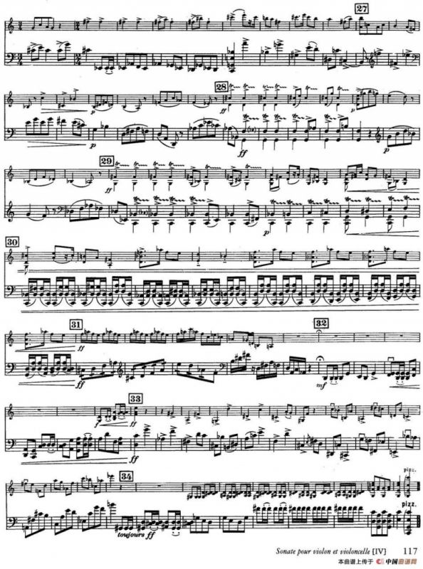 Sonate（小提琴+大提琴）