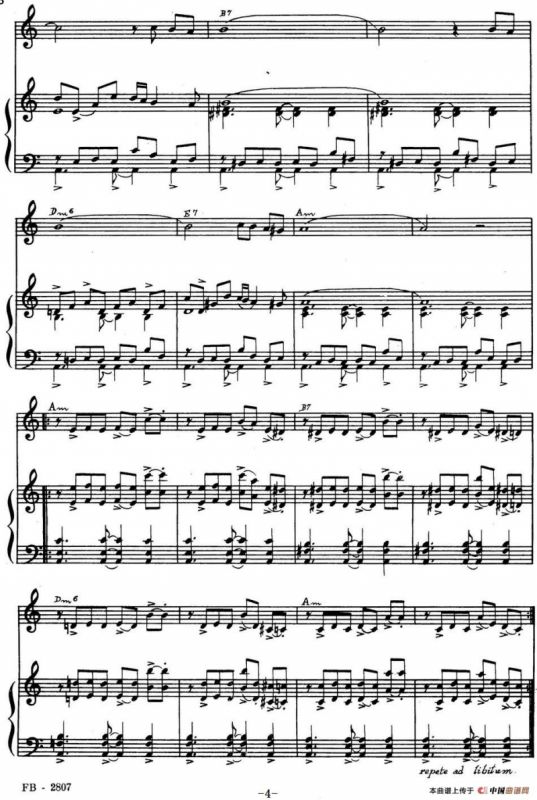 LIBERTANGO（自由探戈、小提琴+钢琴伴奏）