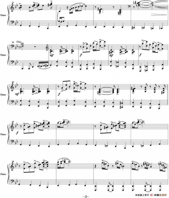 Becha（Spring 春天、钢琴伴奏分谱）