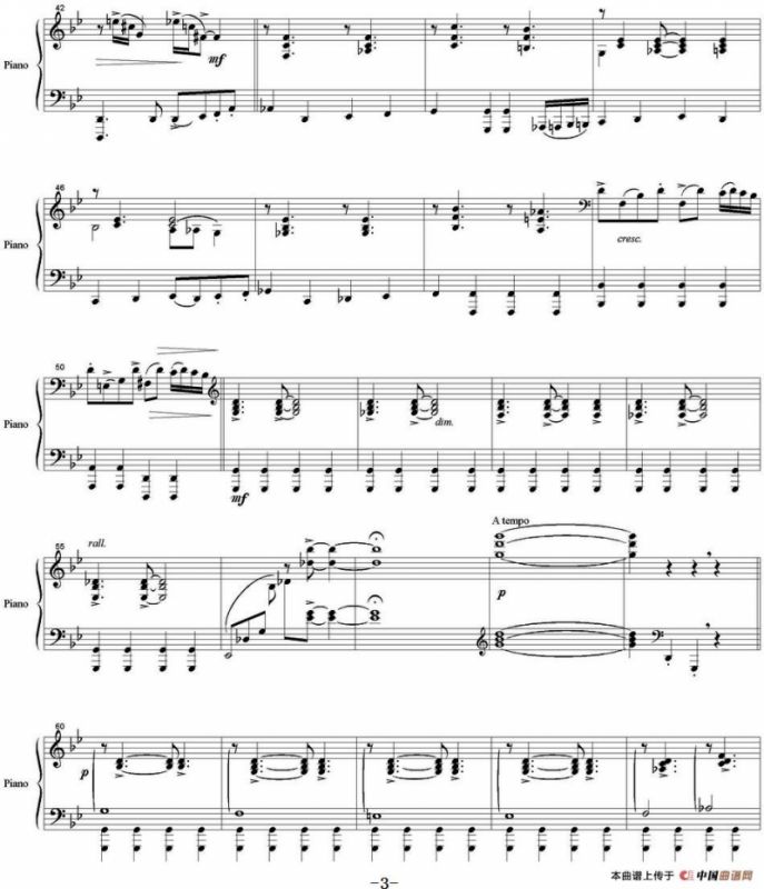 Becha（Spring 春天、钢琴伴奏分谱）