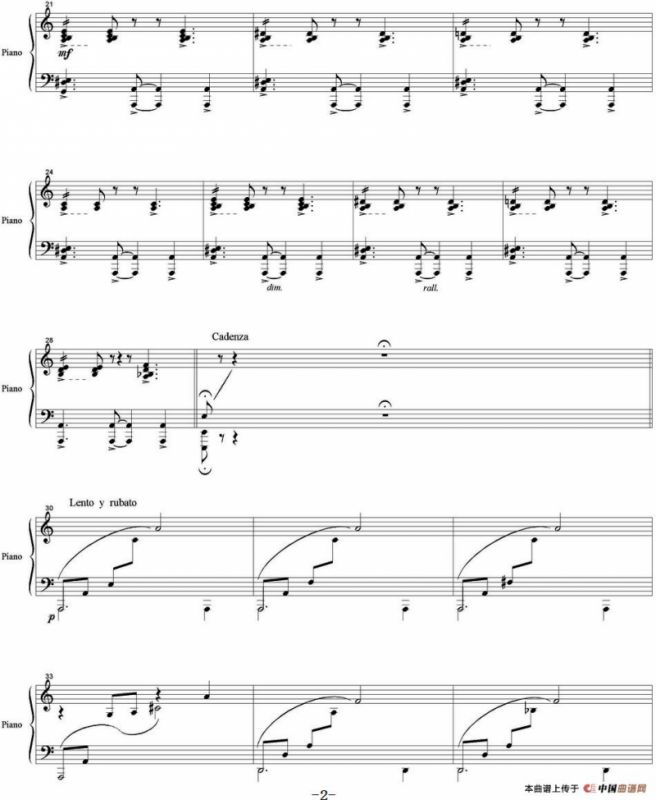 Ocehb（Autumn 秋天、钢琴伴奏分谱）