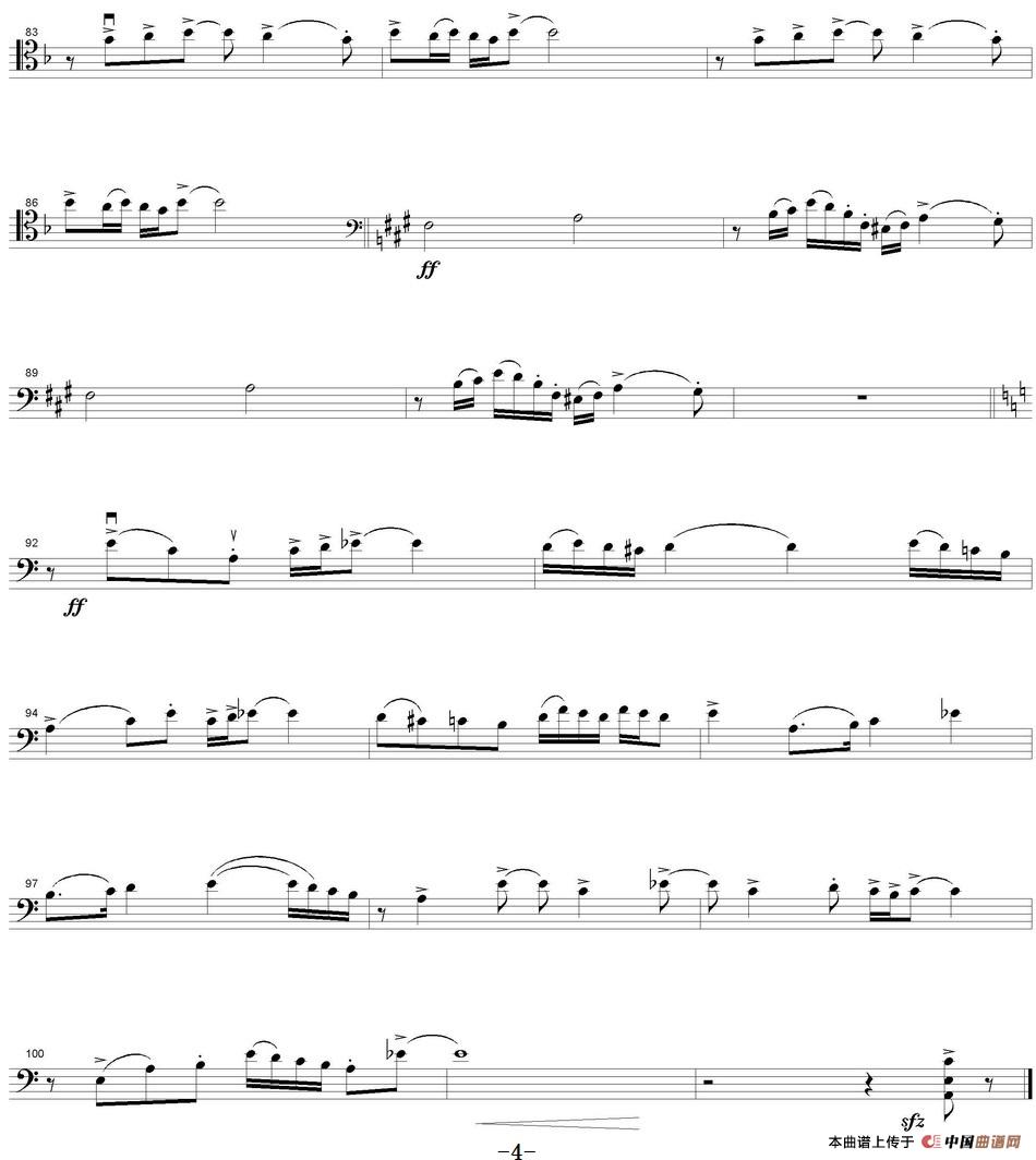 Ocehb（Autumn 秋天、大提琴分谱）