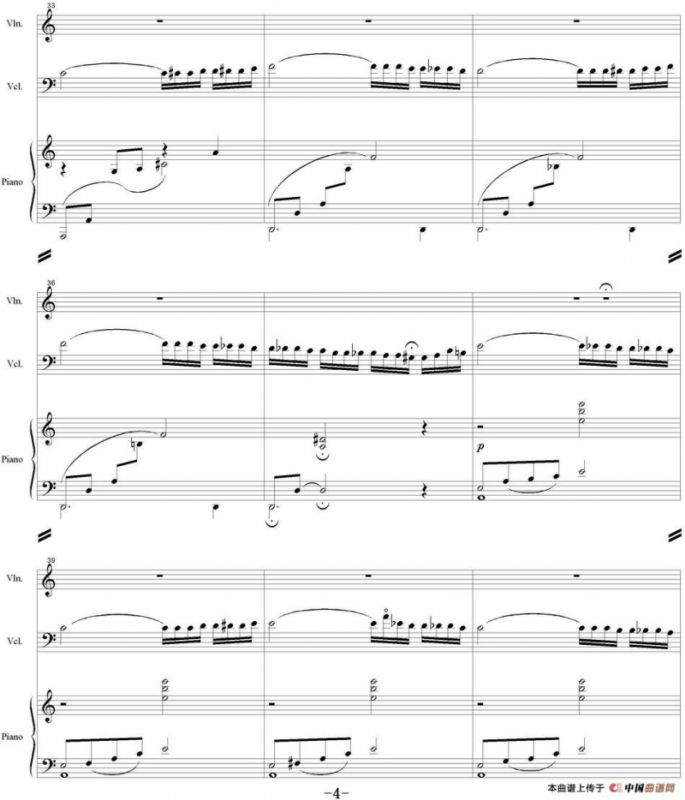 Ocehb（Autumn 秋天、小提琴+大提琴+钢琴伴奏）