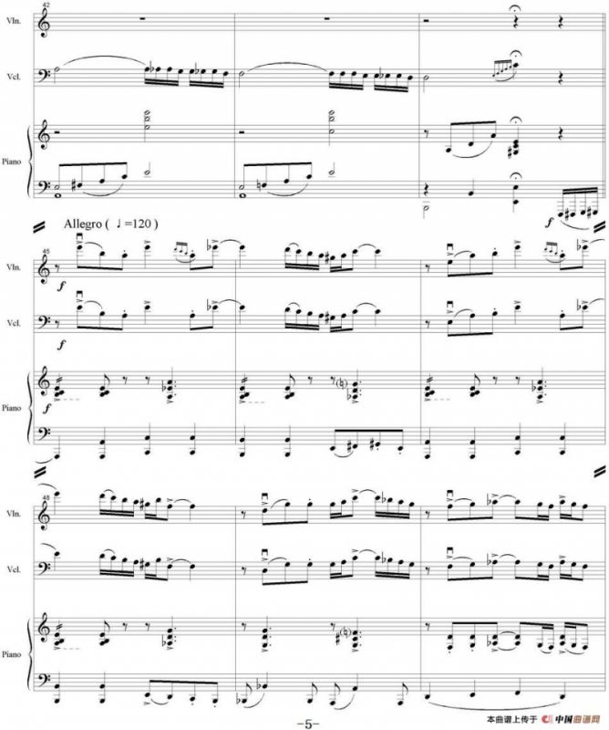 Ocehb（Autumn 秋天、小提琴+大提琴+钢琴伴奏）