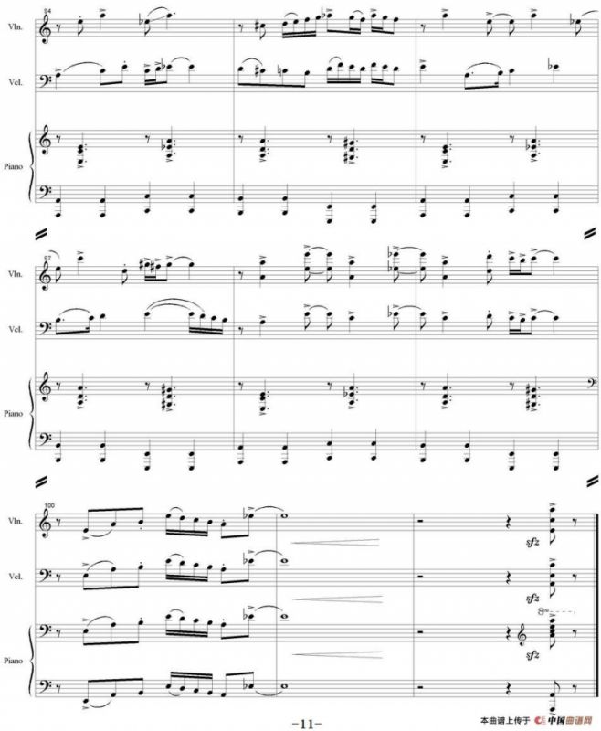 Ocehb（Autumn 秋天、小提琴+大提琴+钢琴伴奏）