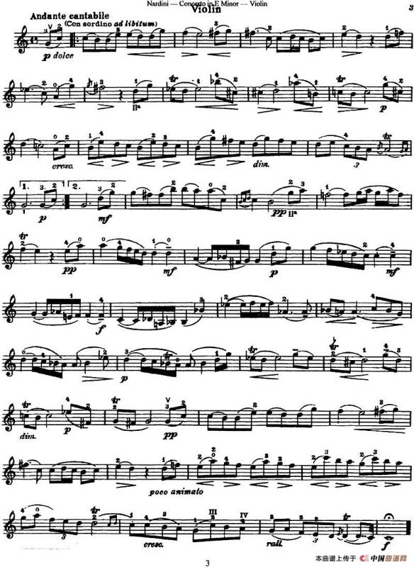 Concerto in E Minor（纳尔蒂尼作曲版）