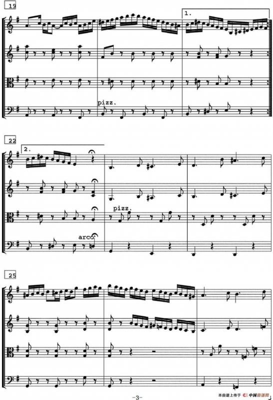 HORA National dance of Moldaviya（霍拉舞曲、四重奏）