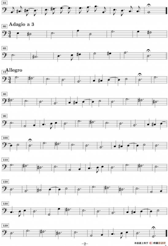 Sonata No.3（第三号小提琴奏鸣曲）（Basso Cont分谱）