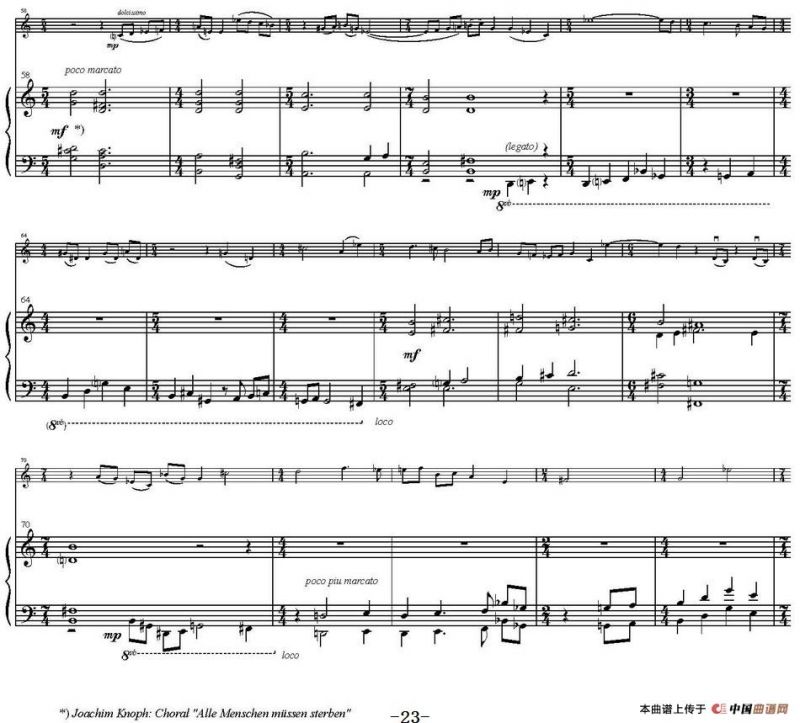 Sonata Poema aenigmaticum（小提琴+钢琴伴奏、3rd movement）